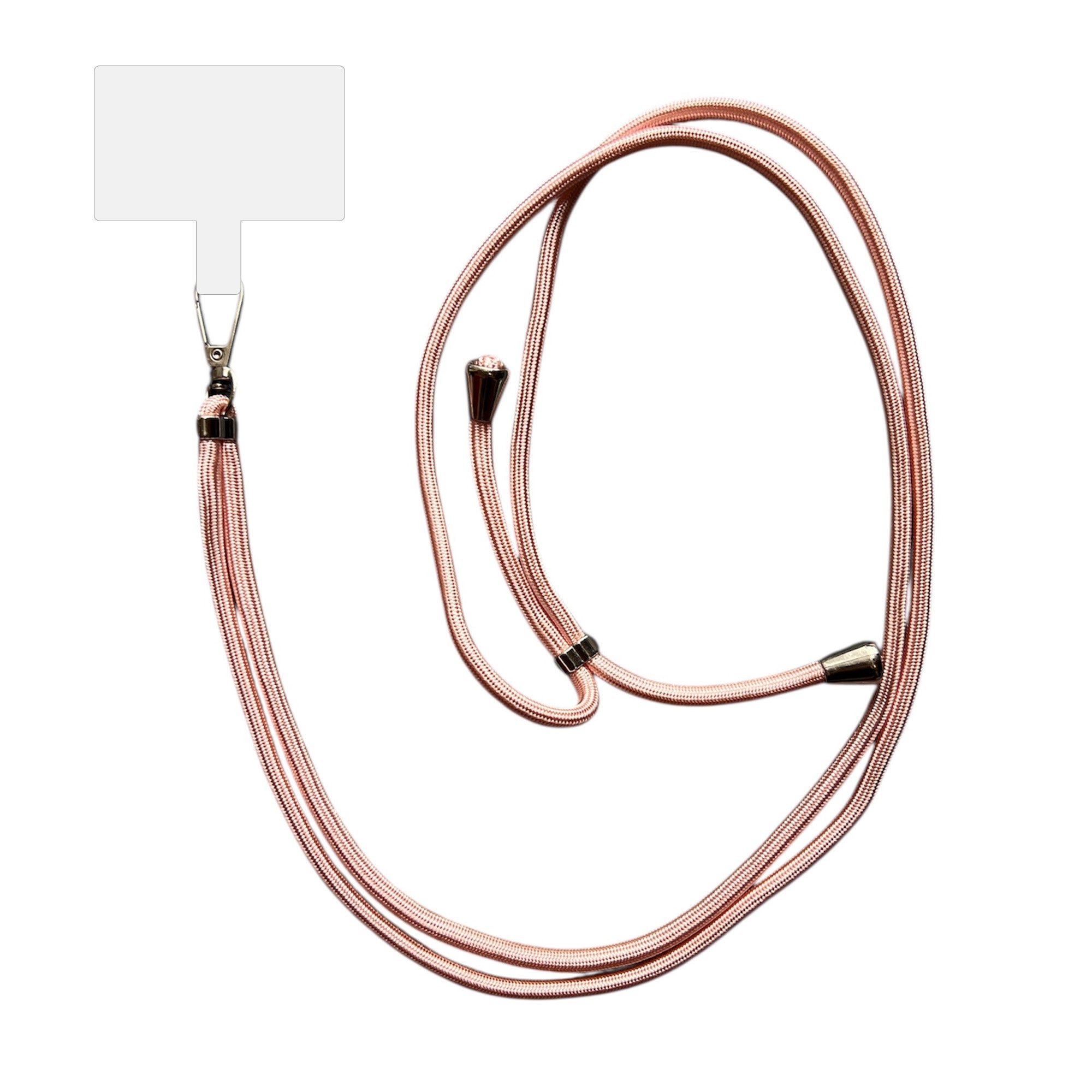 Smartphonica Telefoonkoord Universeel -
  verstelbaar afneembaar koord voor mobiele telefoon - 150 CM - Telefoonketting
  Rosé Goud