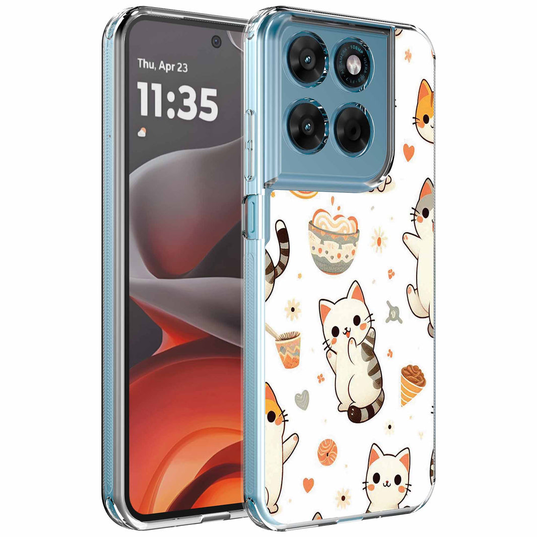 Geschikt voor Motorola Moto G15
  Telefoonhoesje met Katten opdruk - Draadloos op te laden - Shockproof
  Siliconen TPU Strong Case - Sterk Schokbestendig Telefoonhoesje