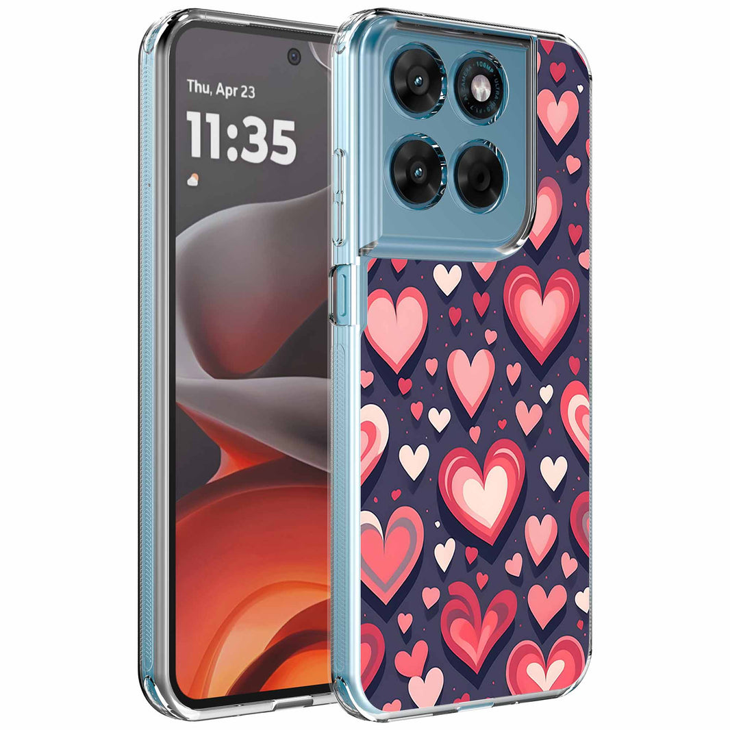 Geschikt voor Motorola Moto G15
  Telefoonhoesje met Liefdes Love opdruk - Draadloos op te laden - Shockproof
  Siliconen TPU Strong Case - Sterk Schokbestendig Telefoonhoesje