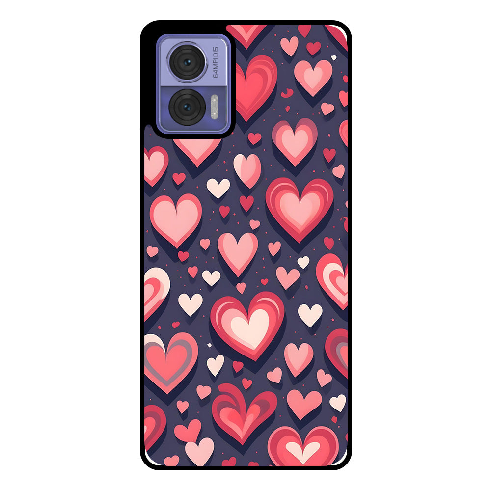 Telefoonhoesje Geschikt voor
  Motorola Edge 30 Neo met Hartjes Opdruk - TPU Backcover Case With Heart
  Design