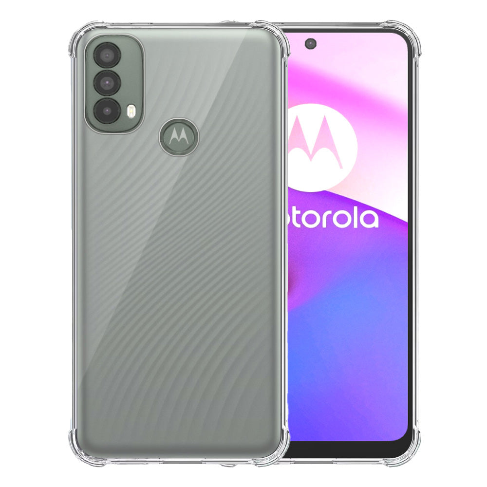 Telefoonhoesje Geschikt voor Motorola
  Moto E30 / E40 Transparant - Shockproof TPU Siliconen Case met Stootrand
  Doorzichtig - Smartphonica