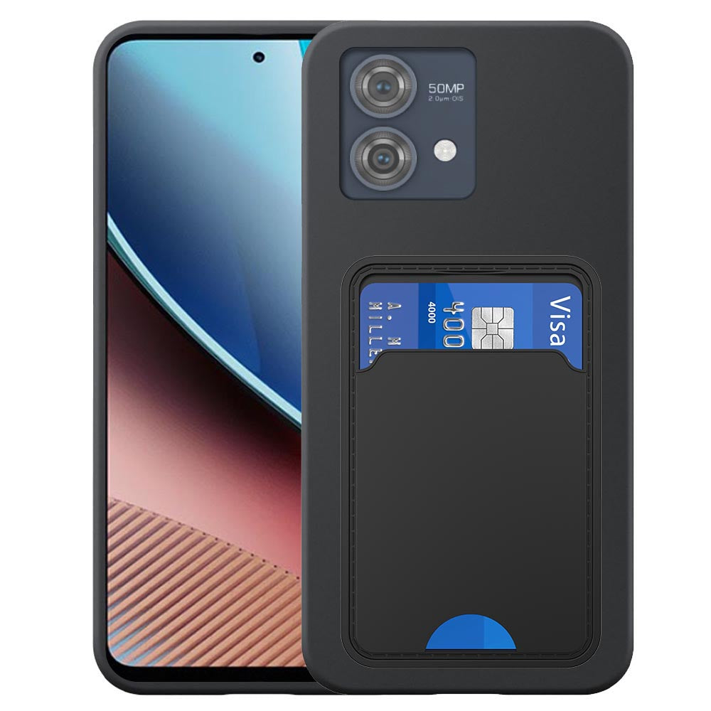 Geschikt voor Motorola Moto G Stylus 5G
  2023 Telefoonhoesje met TPU Pasjeshouder - Flexible Back Cover Case Siliconen
  TPU with Cardslot - Zwart - Smartphonica