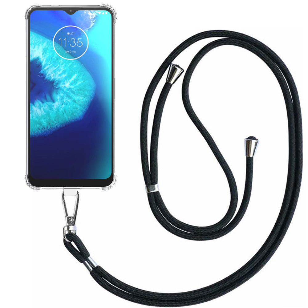 Telefoonhoesje Geschikt voor Motorola
  Moto G8 Power Lite Transparant ShockProof met Afneembaar Universeel
  Telefoonkoord - Cover Case Siliconen ShockProof with Lanyard - Smartphonica