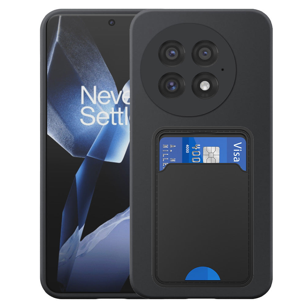 Geschikt voor OnePlus 13 Telefoonhoesje
  met TPU Pasjeshouder - Flexible Back Cover Case Siliconen TPU with Cardslot -
  Zwart - Smartphonica
