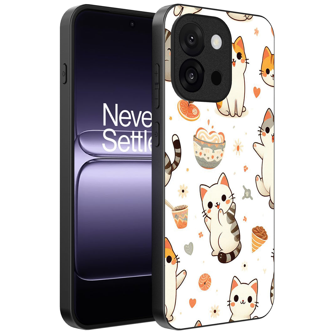 Telefoonhoesje Geschikt voor OnePlus 13T met katten
 opdruk - TPU backcover case cat design