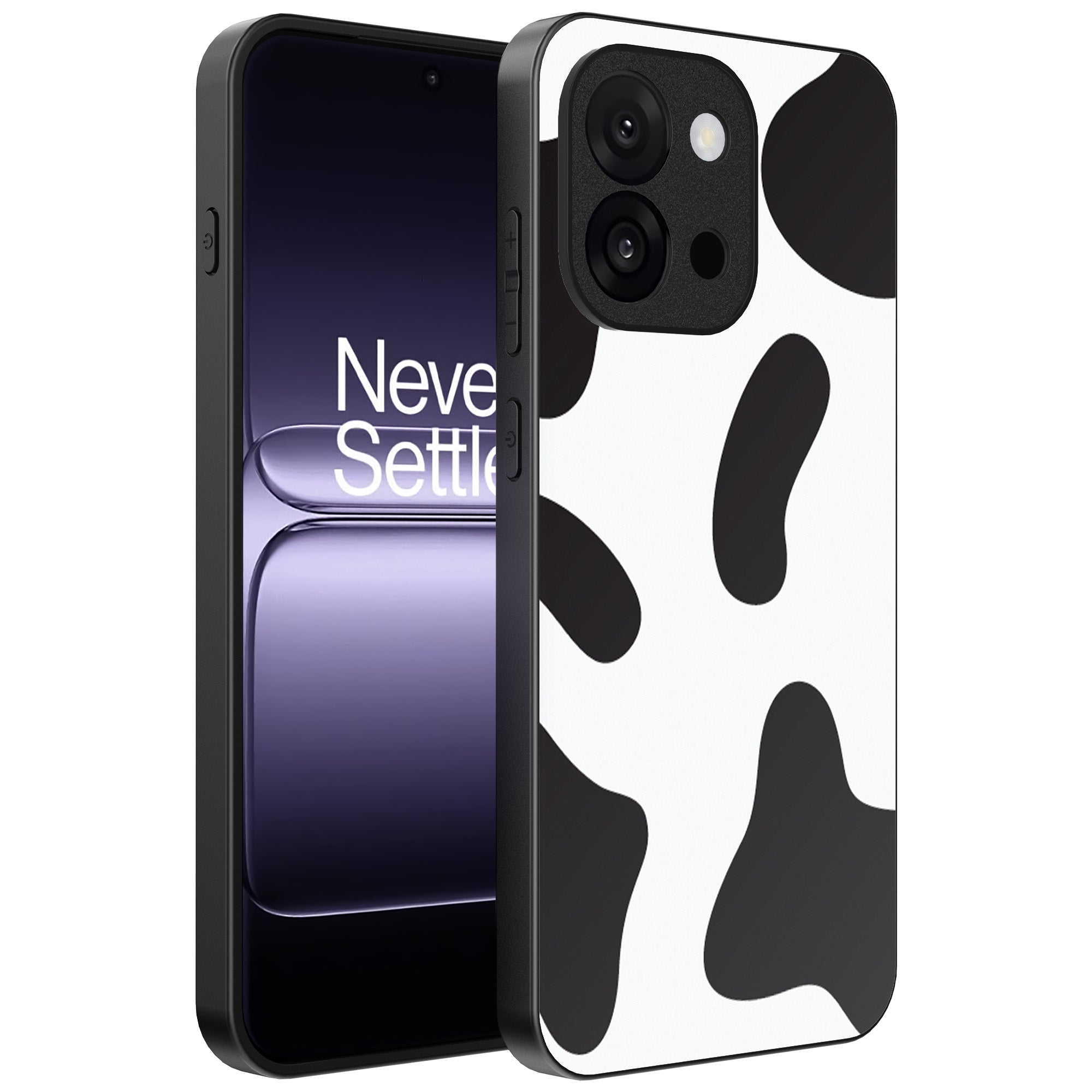 Telefoonhoesje Geschikt voor OnePlus 13T met
 Koeienvlekken Opdruk - TPU Backcover Case With Cow Patches Design