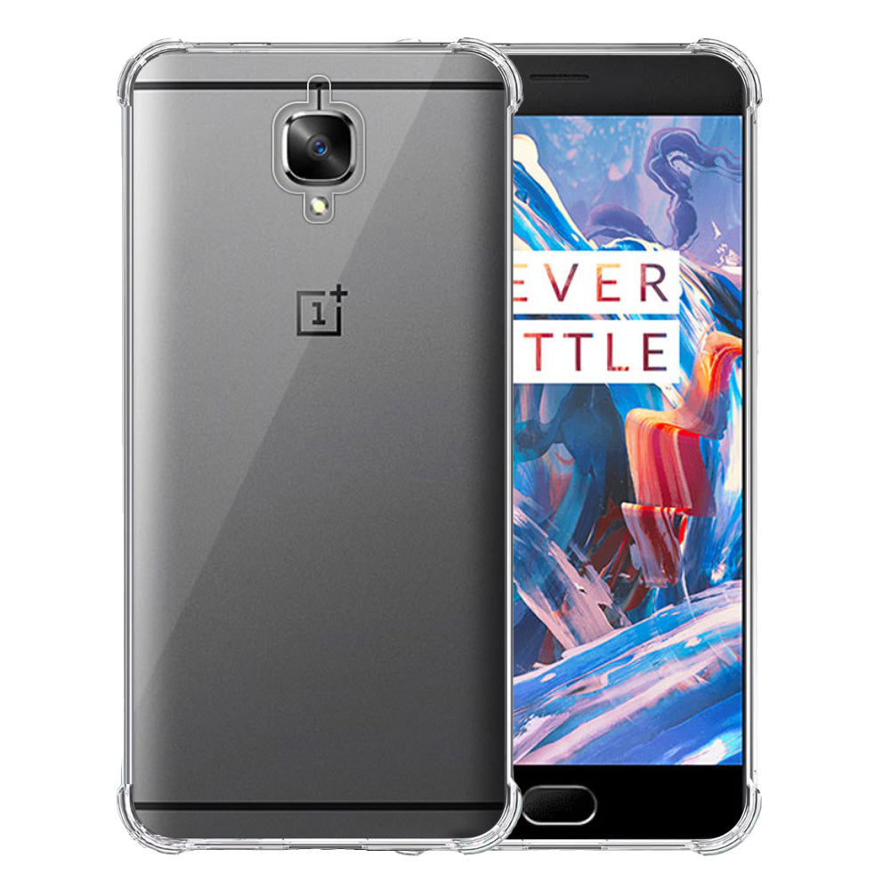Telefoonhoesje Geschikt voor OnePlus 3
  Transparant - Shockproof TPU Siliconen Case met Stootrand Doorzichtig -
  Smartphonica