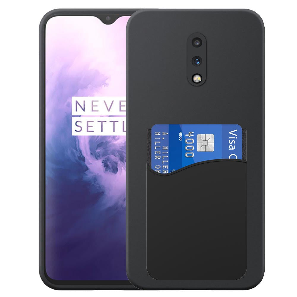 Geschikt voor OnePlus
  7 Telefoonhoesje met Siliconen Pasjeshouder - Flexible Back Cover Case
  Siliconen TPU with Silicone Cardslot - Zwart - Smartphonica