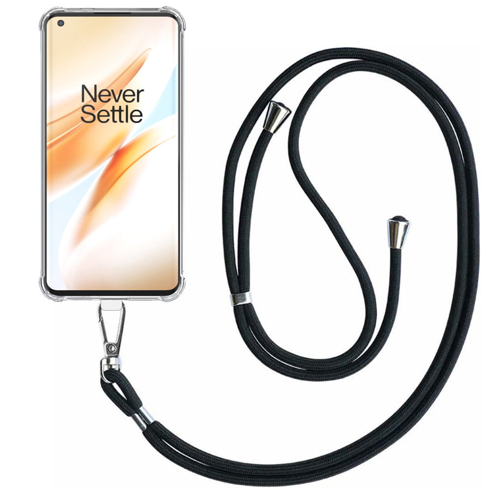 Telefoonhoesje Geschikt voor OnePlus 8
  Pro Transparant ShockProof met Afneembaar Universeel Telefoonkoord - Cover
  Case Siliconen ShockProof with Lanyard - Smartphonica