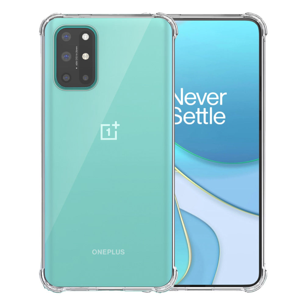 Telefoonhoesje Geschikt voor OnePlus 8T
  Transparant - Shockproof TPU Siliconen Case met Stootrand Doorzichtig -
  Smartphonica