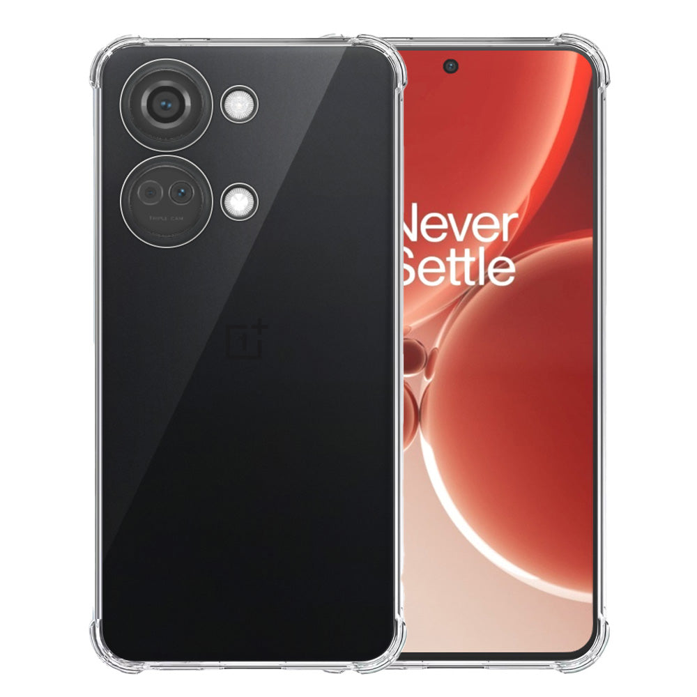 Telefoonhoesje Geschikt voor OnePlus Nord
  3 Transparant - Shockproof TPU Siliconen Case met Stootrand Doorzichtig -
  Smartphonica