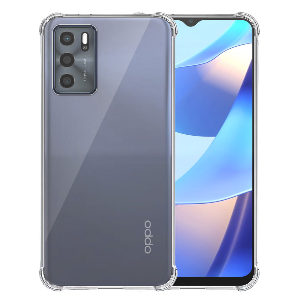 Telefoonhoesje Geschikt voor Oppo A16 /
  A16s / A54s Transparant Schokbestendig - Shockproof TPU SIliconen Backcover
  Case met Stootrand Doorzichtig