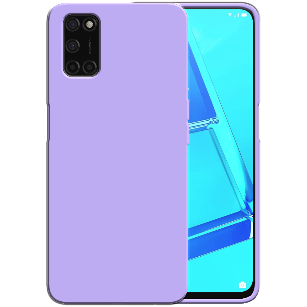 Siliconen hoesje voor OPPO A52 case met  zachte binnenkant - Paars