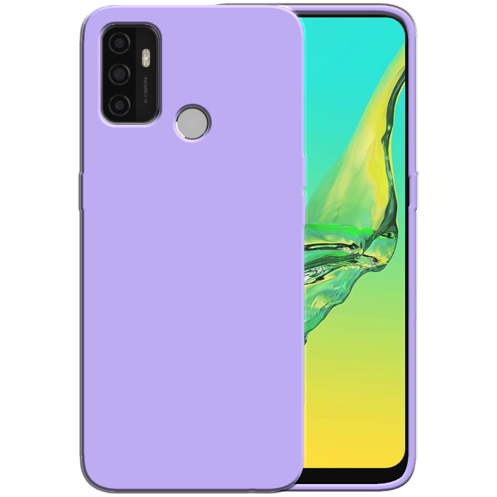 Siliconen hoesje voor OPPO A53 2020 case  met zachte binnenkant - Paars