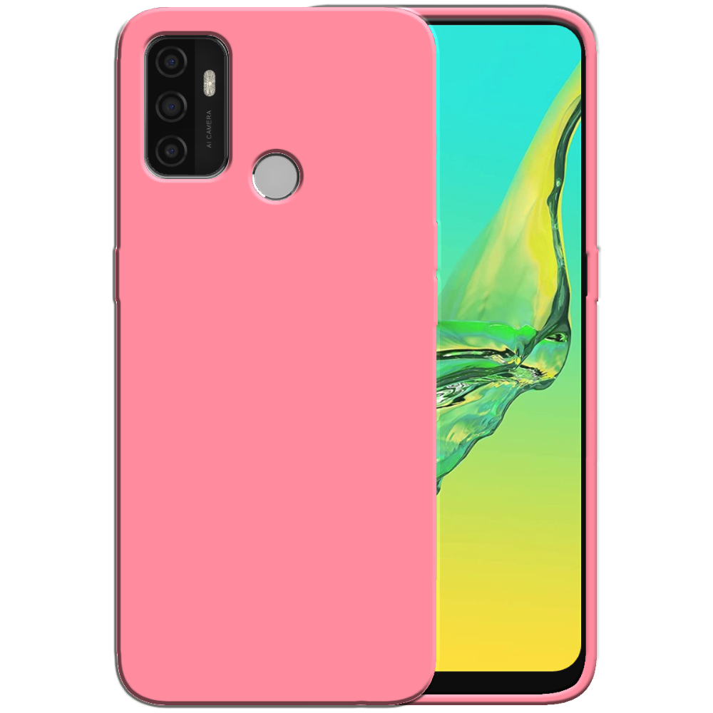 Siliconen hoesje voor OPPO A53 2020 case  met zachte binnenkant - Roze
