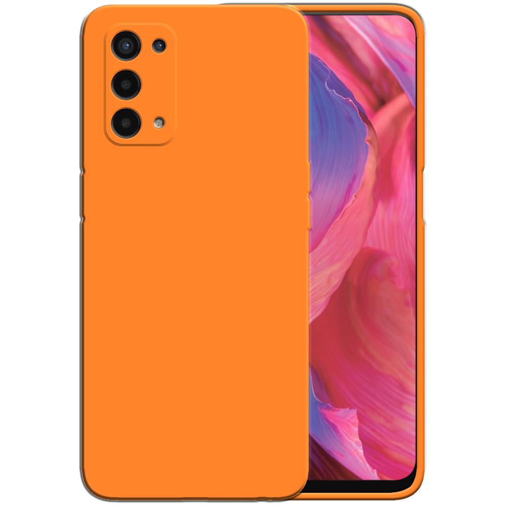 Siliconen hoesje voor OPPO A54 5G case
  met zachte binnenkant - Oranje