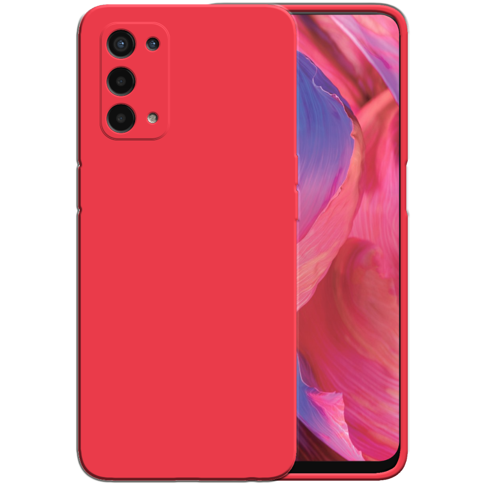 Siliconen hoesje voor OPPO A54 5G case  met zachte binnenkant - Rood