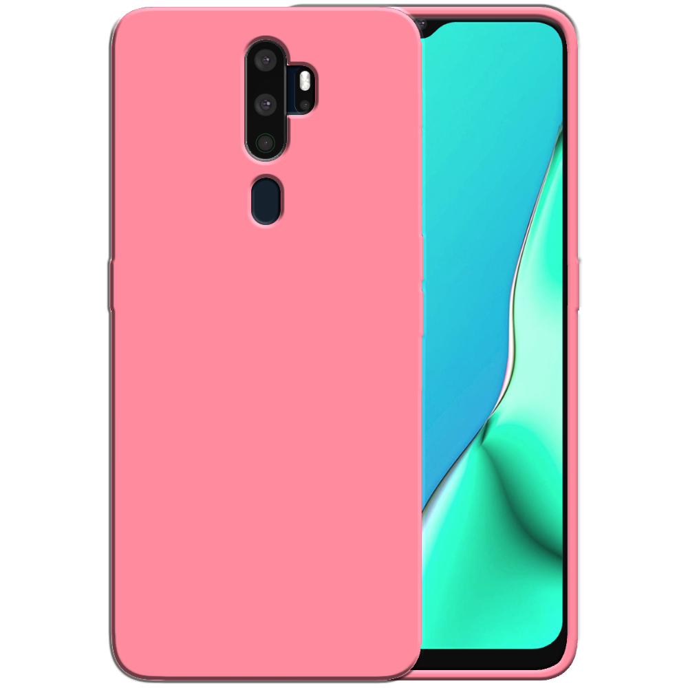 Siliconen hoesje voor OPPO A9 2020 case
  met zachte binnenkant - Roze