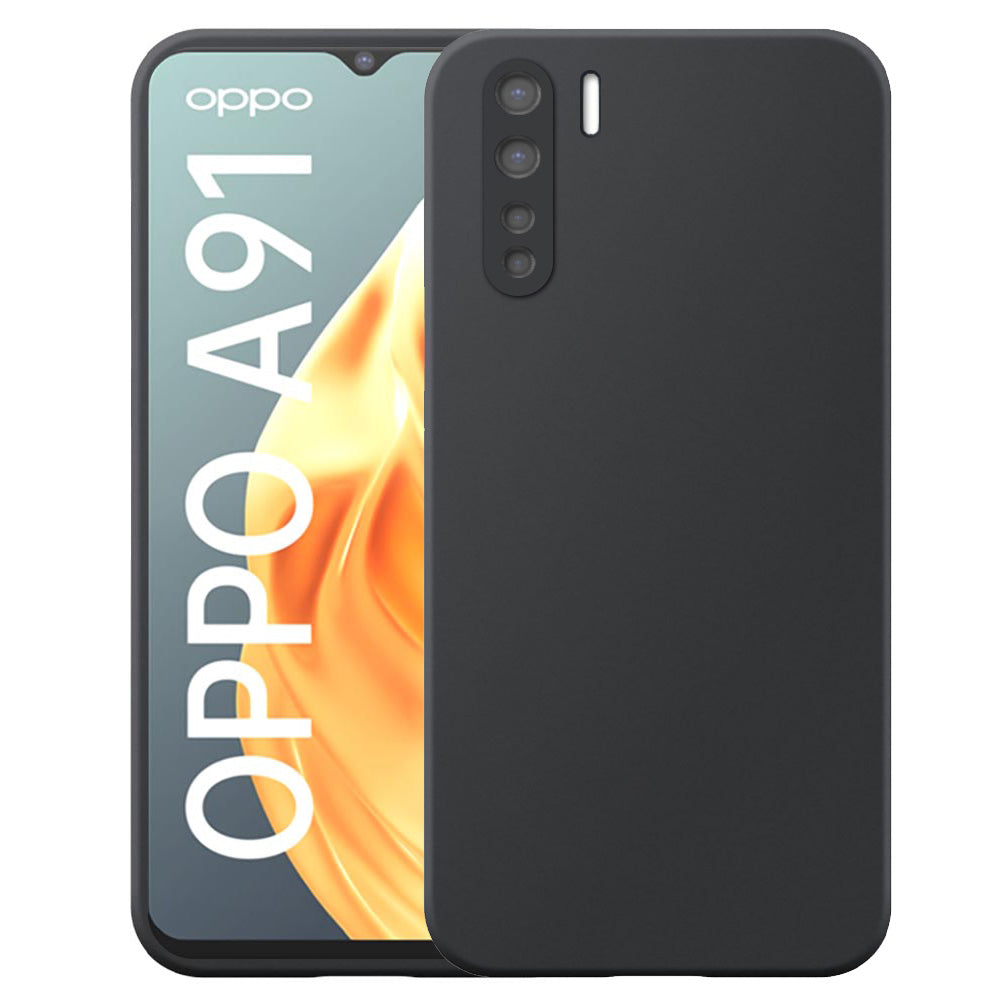 Geschikt voor Oppo A91 / Reno 3 4G
  Telefoonhoesje Zwart Flexibel Siliconen TPU hoesje - Flexible Back Cover Case
  Siliconen TPU - Zwart - Smartphonica
