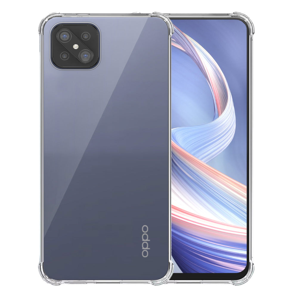 Telefoonhoesje
  Geschikt voor Oppo A92s / Reno 4Z 5G Transparant Schokbestendig - Shockproof
  TPU SIliconen Backcover Case met Stootrand Doorzichtig