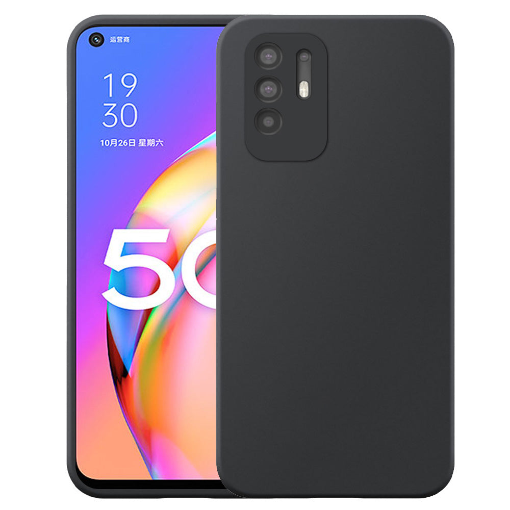 Geschikt voor Oppo A94 5G Telefoonhoesje
  Zwart Flexibel Siliconen TPU hoesje - Flexible Back Cover Case Siliconen TPU
  - Zwart - Smartphonica