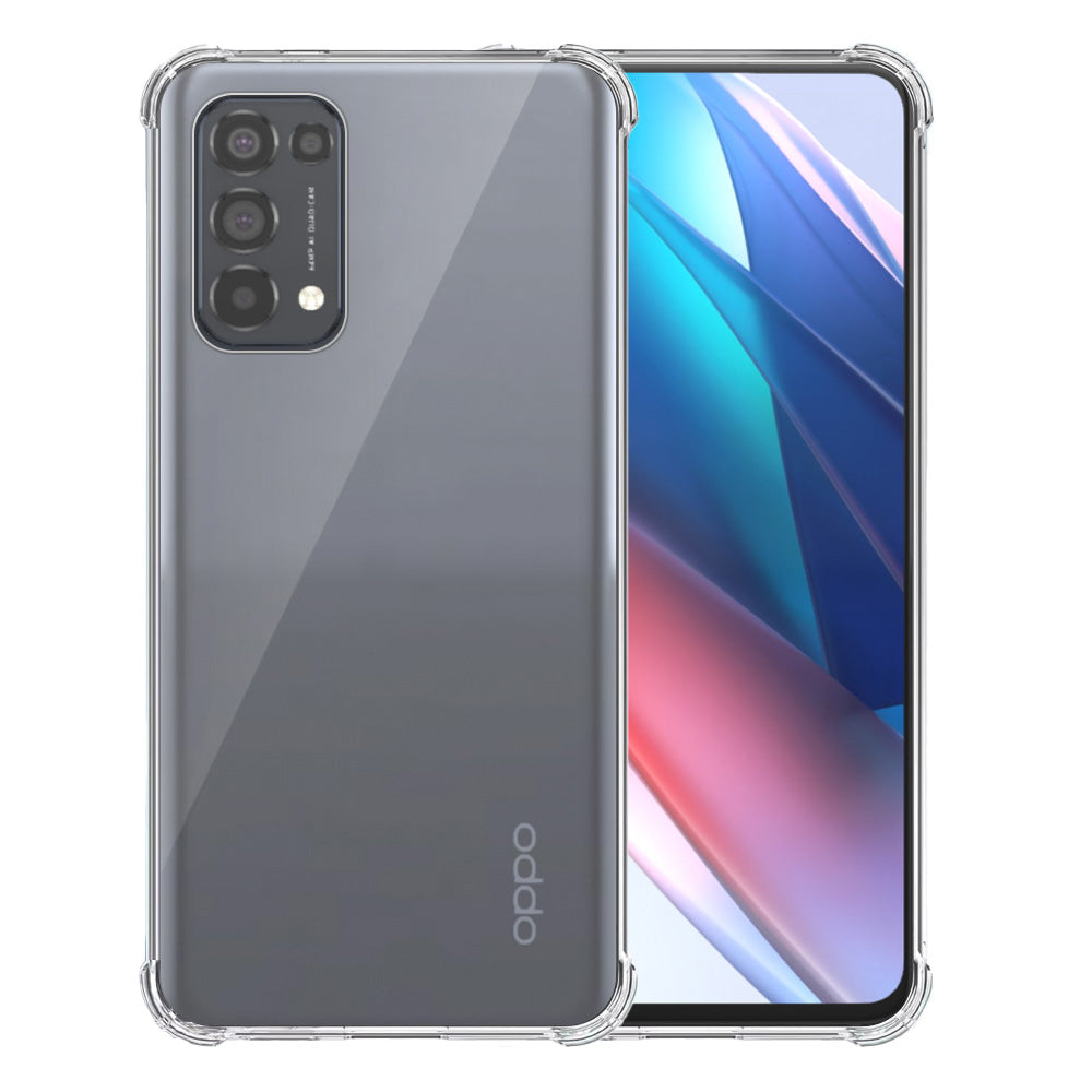 Telefoonhoesje Geschikt voor Oppo Reno 5
  5G / Find X3 Lite Transparant Schokbestendig - Shockproof TPU SIliconen
  Backcover Case met Stootrand Doorzichtig