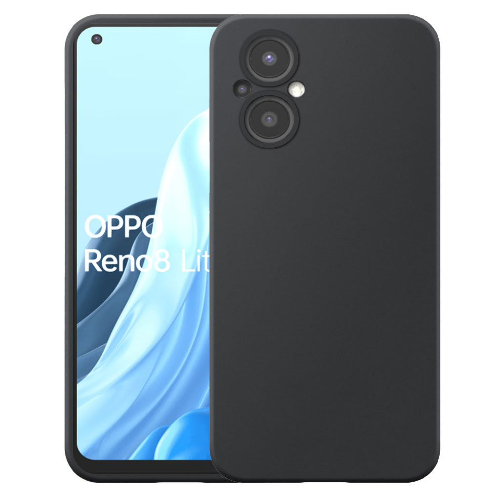 Geschikt voor Oppo A96 5G / Reno 7Z /
  Reno 8Z / Reno 8 Lite Telefoonhoesje Zwart Flexibel Siliconen TPU hoesje -
  Flexible Back Cover Case Siliconen TPU - Zwart - Smartphonica