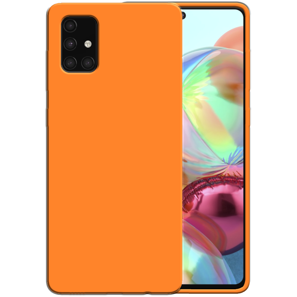 Siliconen hoesje voor Samsung Galaxy A71
  4G case met zachte binnenkant - Oranje