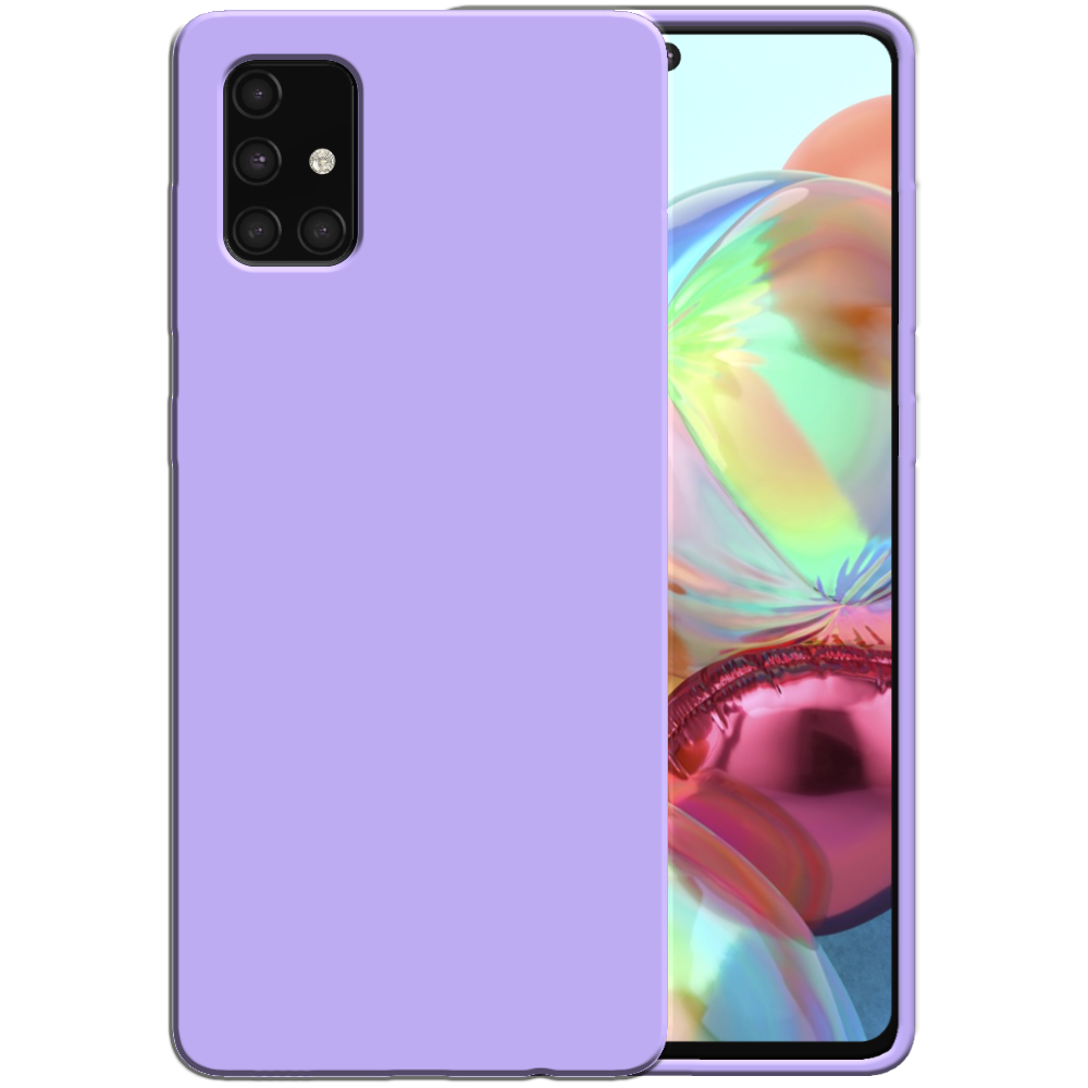 Siliconen hoesje voor Samsung Galaxy A71
  4G case met zachte binnenkant - Paars
