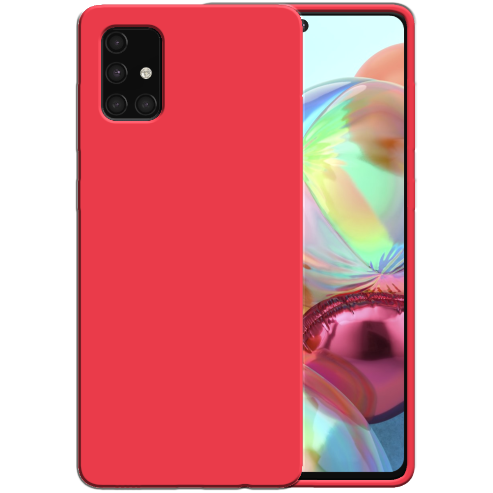Siliconen hoesje voor Samsung Galaxy A71
  4G case met zachte binnenkant - Rood