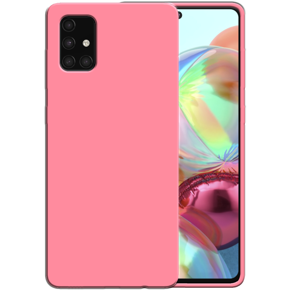 Siliconen hoesje voor Samsung Galaxy A71
  4G case met zachte binnenkant - Roze