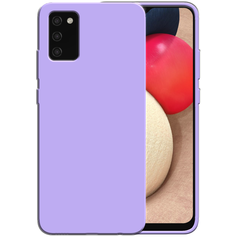 Siliconen hoesje voor Samsung Galaxy A02s
  case met zachte binnenkant - Paars