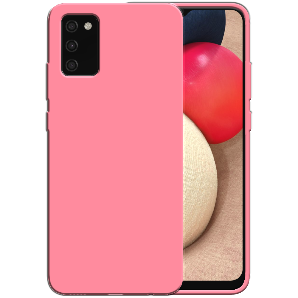 Siliconen hoesje voor Samsung Galaxy A02s
  case met zachte binnenkant - Roze
