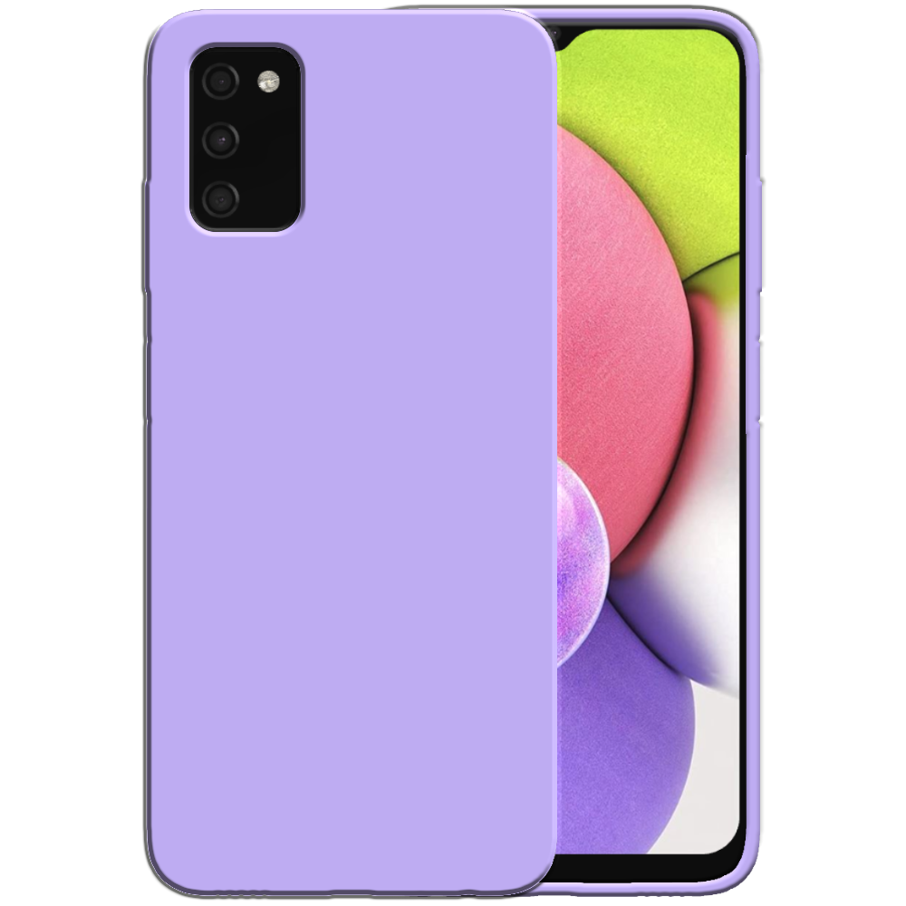 Siliconen hoesje voor Samsung Galaxy A03s
  case met zachte binnenkant - Paars