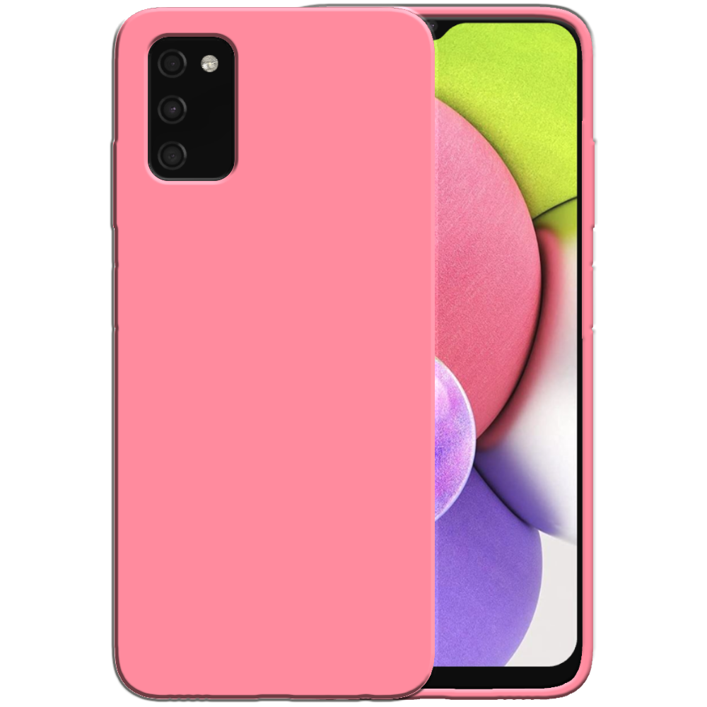 Siliconen hoesje voor Samsung Galaxy A03s
  case met zachte binnenkant - Roze
