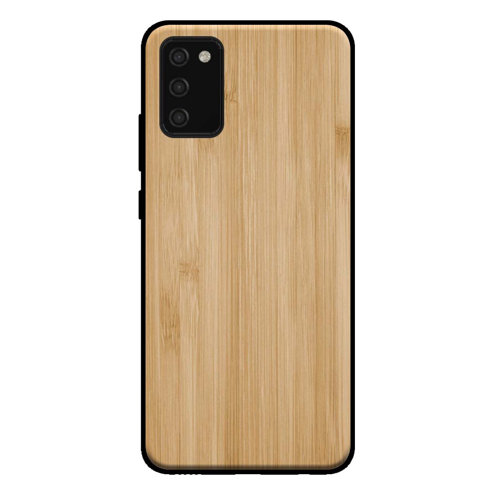 Telefoonhoesje voor Samsung Galaxy A03s
  met houten look - backcover bamboo kunsthout hoesje - Bruin