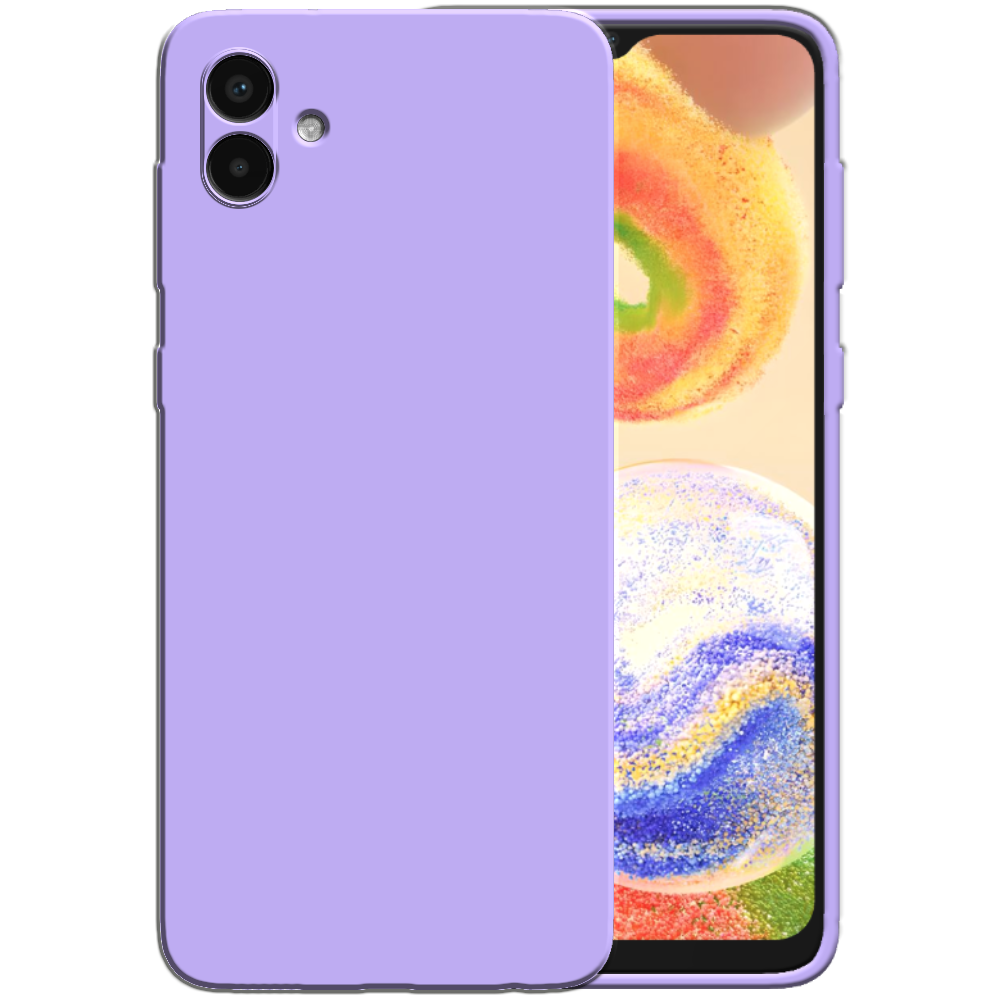 Siliconen hoesje voor Samsung Galaxy A04
  case met zachte binnenkant - Paars