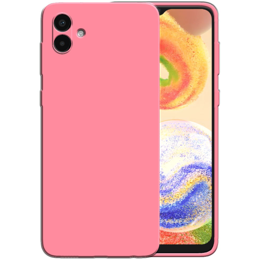 Siliconen hoesje voor Samsung Galaxy A04
  case met zachte binnenkant - Roze