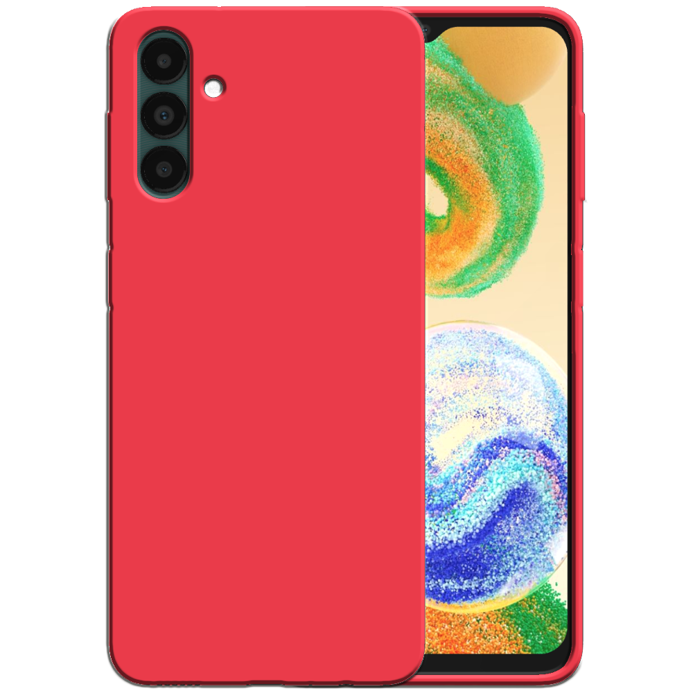 Siliconen hoesje voor Samsung Galaxy A04s
  / A13 5G case met zachte binnenkant - Rood