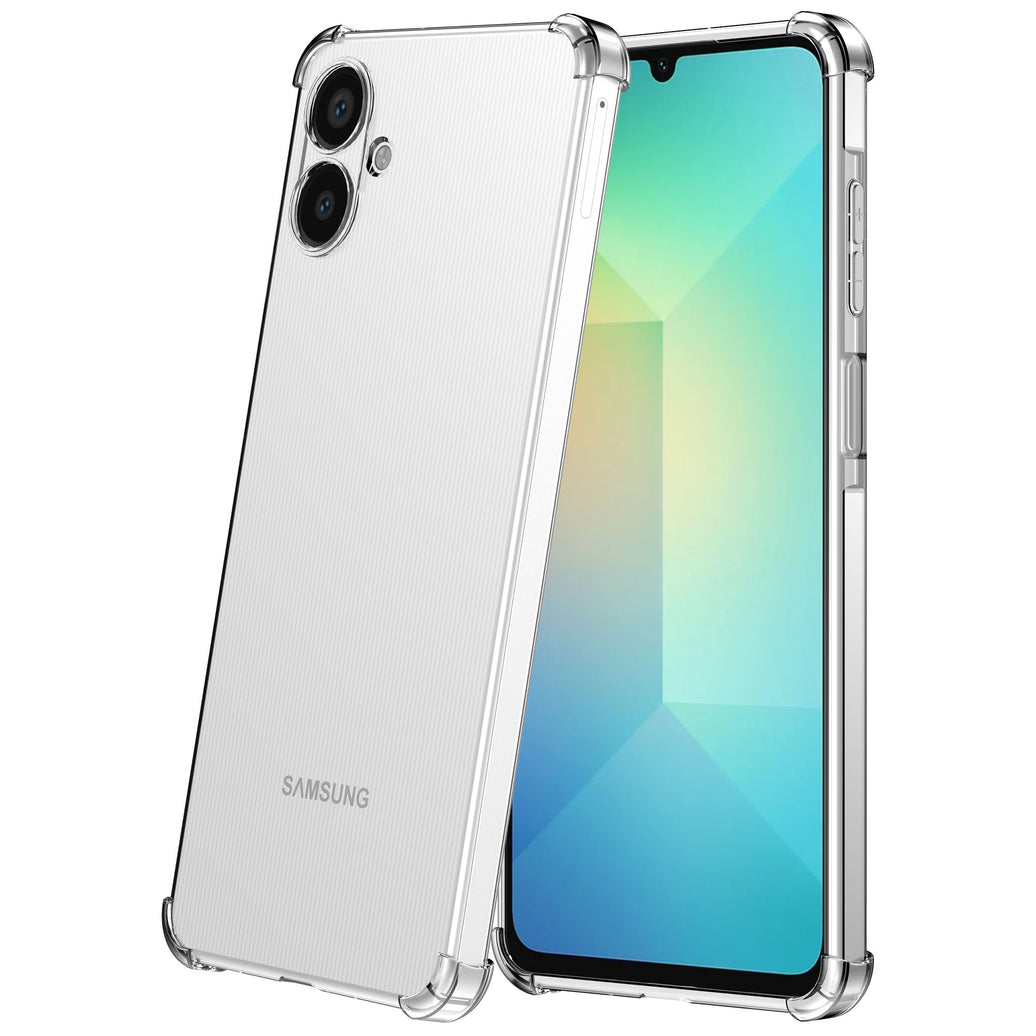 Geschikt voor Samsung
  Galaxy A06 Telefoonhoesje Transparant met Stootrand - Shockproof TPU
  Siliconen Back Cover Case Doorzichtig - Smartphonica
