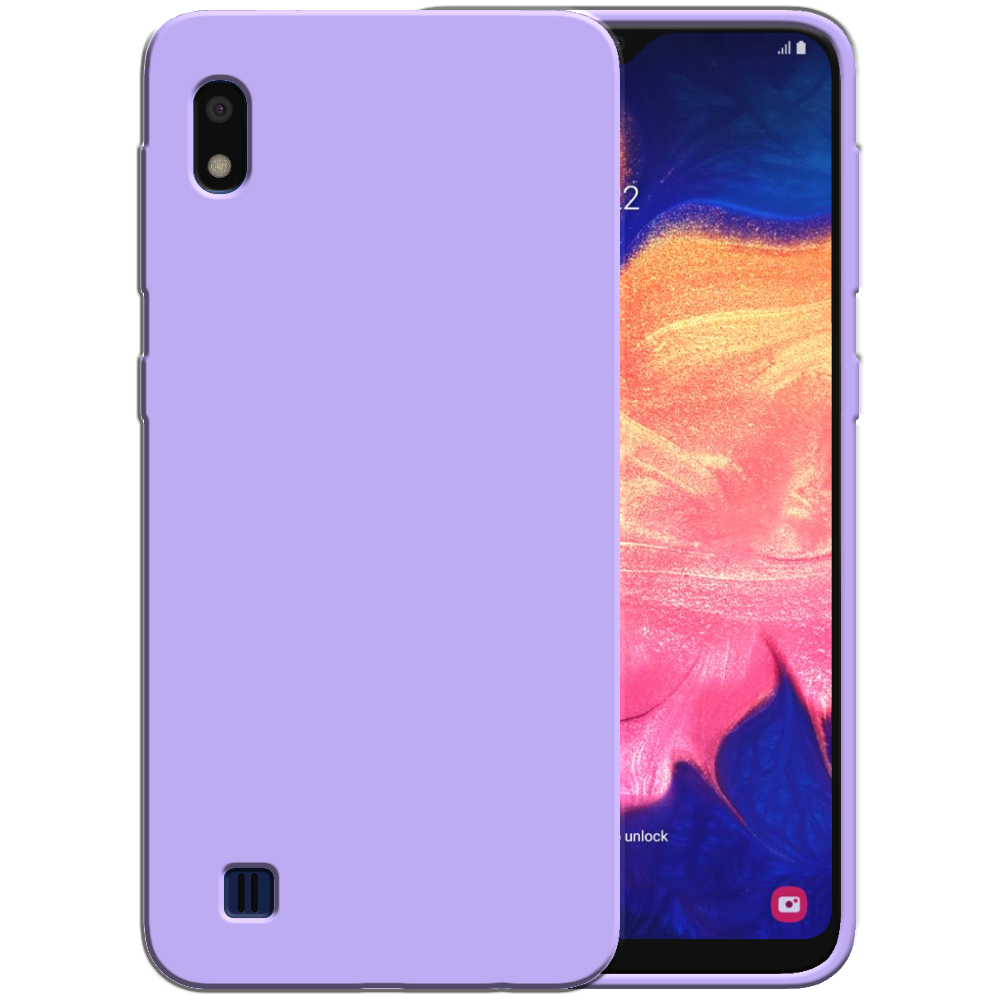 Siliconen hoesje voor Samsung Galaxy A10  case met zachte binnenkant - Paars