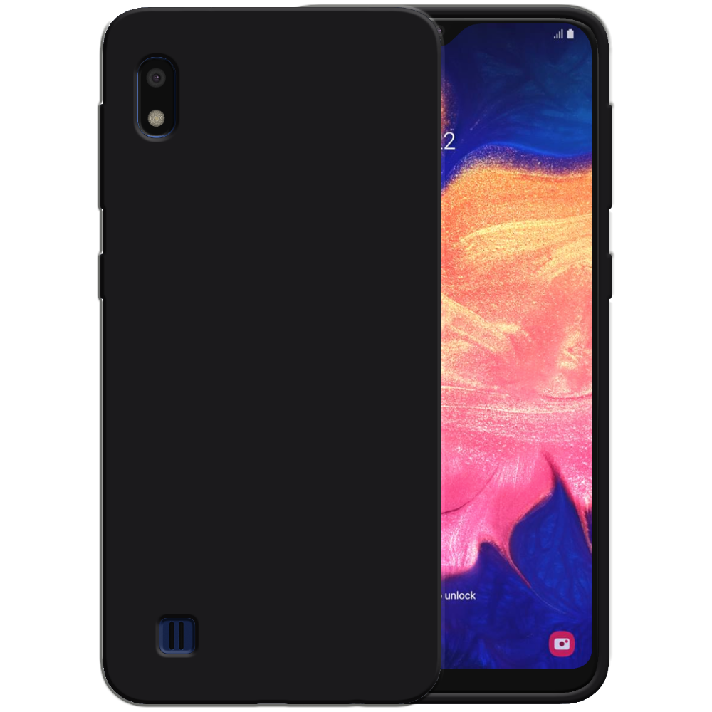 Siliconen hoesje voor Samsung Galaxy A10
  case met zachte binnenkant - Zwart