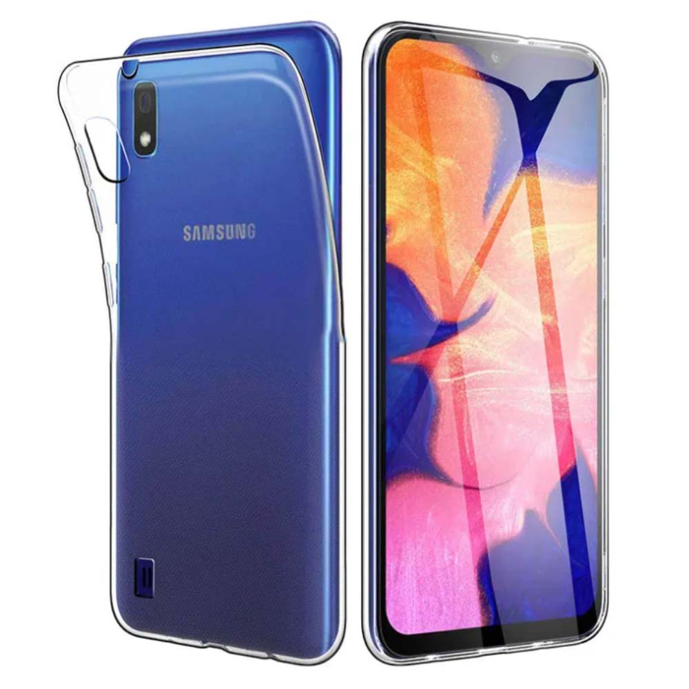 Telefoonhoesje Geschikt voor
  Samsung Galaxy A10 Transparant Siliconen - Doorzichtig Clear Case Back Cover