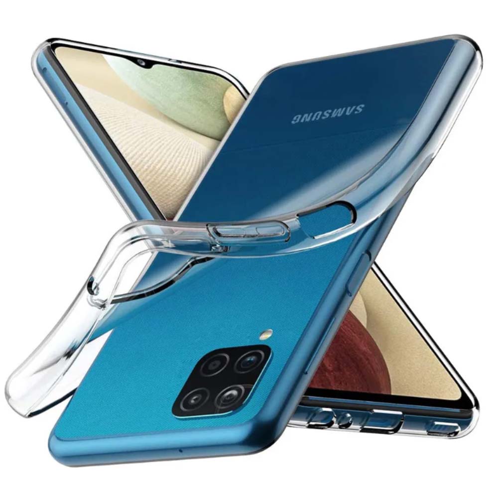 Telefoonhoesje Geschikt voor
  Samsung Galaxy A12 Transparant Siliconen - Doorzichtig Clear Case Back Cover
