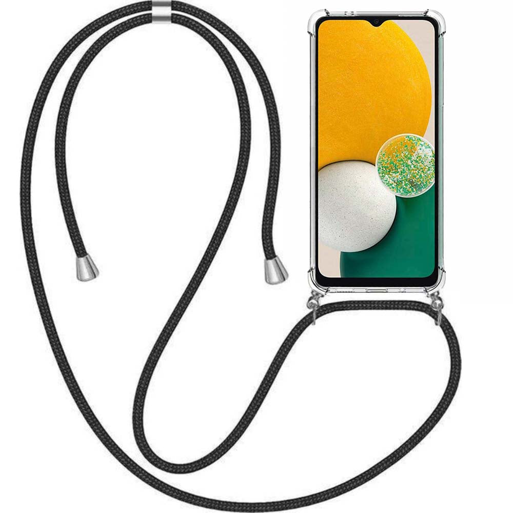 Telefoonhoesje Geschikt voor Samsung
  Galaxy A13 5G met Koord en Stootrand - TPU Backcover Shockproof met Lanyard -
  Smartphonica