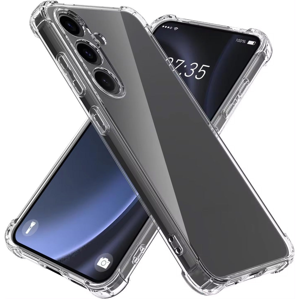 Telefoonhoesje Geschikt voor Samsung
  Galaxy A14 transparant - Shockproof TPU Siliconen Hoesje met Stootrand -
  Smartphonica