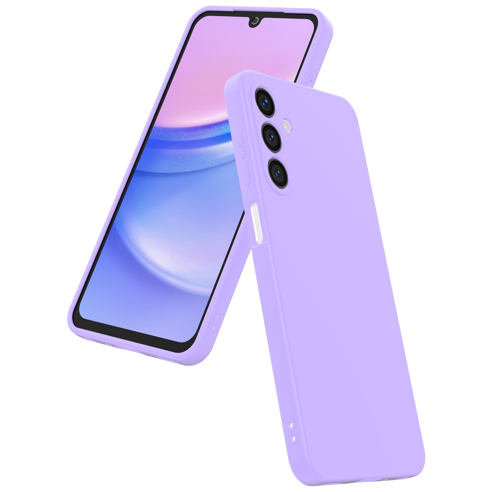 Telefoonhoesje
  Geschikt voor Samsung Galaxy A15 Siliconen met Zachte Beschermende Binnenkant
  - BackCover Case Soft Inside - Paars