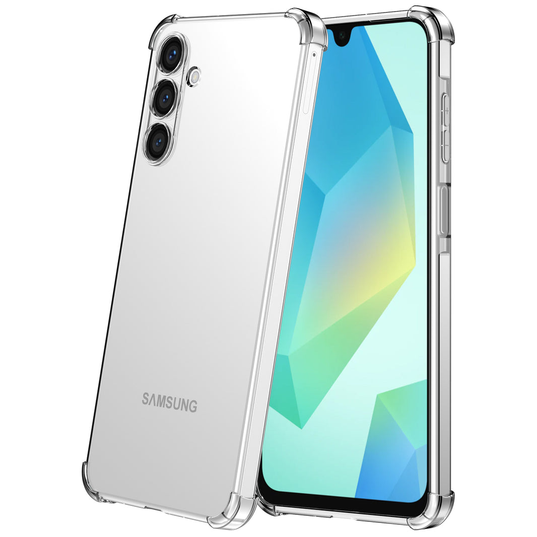 Geschikt voor Samsung Galaxy A16
  Telefoonhoesje Transparant met Stootrand - Shockproof TPU Siliconen Back
  Cover Case Doorzichtig - Smartphonica