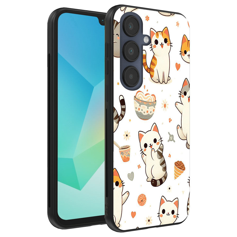 Telefoonhoesje
  Geschikt voor Samsung Galaxy A16 met katten opdruk - TPU backcover case cat
  design