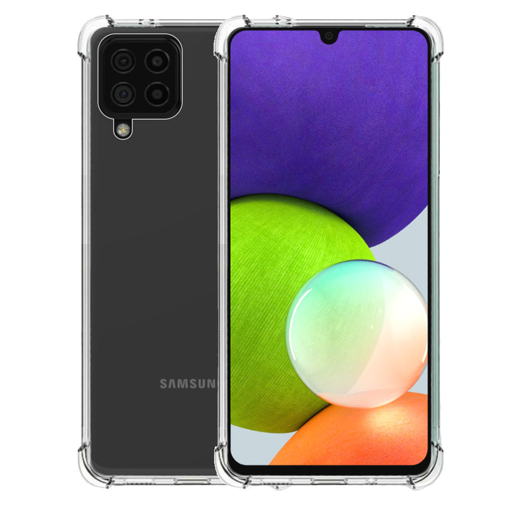 Telefoonhoesje Geschikt voor Samsung
  Galaxy A22 4G transparant - Shockproof TPU Siliconen Hoesje met Stootrand -
  Smartphonica